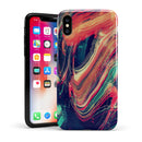 Liquid Abstract Paint Remix V10 - iPhone X Swappable Hybrid Case