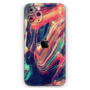 Liquid Abstract Paint Remix V10  - Protective Skin Wrap & Decal – Compatible with iPhone SE to iPhone 17 Pro Max (All Models)