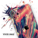 Liquid Abstract Paint Remix V10  - Protective Skin Wrap & Decal – Compatible with iPhone SE to iPhone 17 Pro Max (All Models)