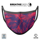 Liquid Abstract Paint Remix V11 - Made in USA Mouth Cover Unisex Anti-Dust Cotton Blend Reusable & Washable Face Mask with Adjustable Sizing for Adult or Child