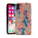 Liquid Abstract Paint Remix V12 - iPhone X Swappable Hybrid Case