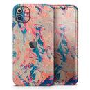 Liquid Abstract Paint Remix V12  - Protective Skin Wrap & Decal – Compatible with iPhone SE to iPhone 17 Pro Max (All Models)