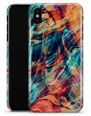 Liquid Abstract Paint Remix V13 - iPhone X Clipit Case