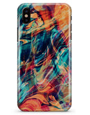 Liquid Abstract Paint Remix V13 - iPhone X Clipit Case