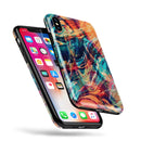 Liquid Abstract Paint Remix V13 - iPhone X Swappable Hybrid Case