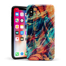 Liquid Abstract Paint Remix V13 - iPhone X Swappable Hybrid Case