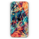 Liquid Abstract Paint Remix V13  - Protective Skin Wrap & Decal – Compatible with iPhone SE to iPhone 17 Pro Max (All Models)
