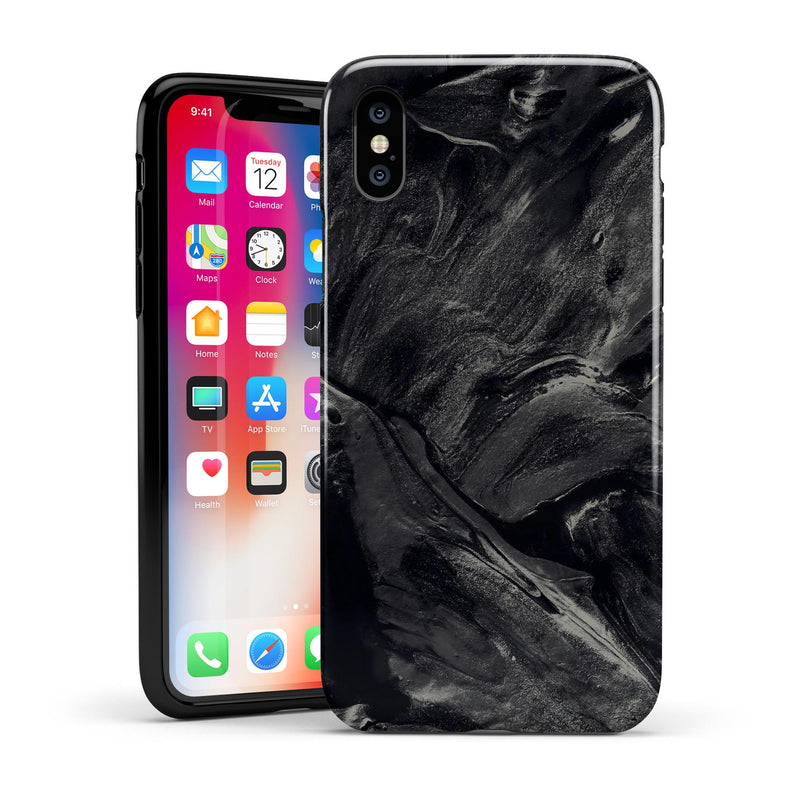 Liquid Abstract Paint Remix V14 - iPhone X Swappable Hybrid Case