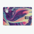 Liquid Abstract Paint Remix V15 - Premium Protective Decal Skin-Kit for the Apple Credit Card