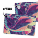 Liquid Abstract Paint Remix V15 - Premium Protective Decal Skin-Kit for the Apple Credit Card