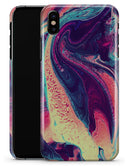 Liquid Abstract Paint Remix V15 - iPhone X Clipit Case