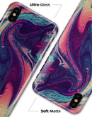 Liquid Abstract Paint Remix V15 - iPhone X Clipit Case
