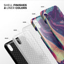Liquid Abstract Paint Remix V15 - iPhone X Swappable Hybrid Case
