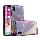 Liquid Abstract Paint Remix V15 - iPhone X Swappable Hybrid Case