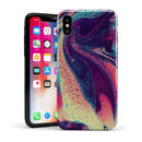 Liquid Abstract Paint Remix V15 - iPhone X Swappable Hybrid Case