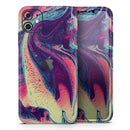 Liquid Abstract Paint Remix V15  - Protective Skin Wrap & Decal – Compatible with iPhone SE to iPhone 17 Pro Max (All Models)