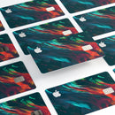 Liquid Abstract Paint Remix V16 - Premium Protective Decal Skin-Kit for the Apple Credit Card