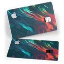 Liquid Abstract Paint Remix V16 - Premium Protective Decal Skin-Kit for the Apple Credit Card
