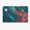 Liquid Abstract Paint Remix V16 - Premium Protective Decal Skin-Kit for the Apple Credit Card