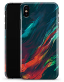 Liquid Abstract Paint Remix V16 - iPhone X Clipit Case