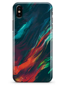 Liquid Abstract Paint Remix V16 - iPhone X Clipit Case