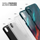 Liquid Abstract Paint Remix V16 - iPhone X Swappable Hybrid Case