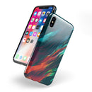 Liquid Abstract Paint Remix V16 - iPhone X Swappable Hybrid Case