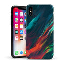Liquid Abstract Paint Remix V16 - iPhone X Swappable Hybrid Case
