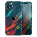Liquid Abstract Paint Remix V16  - Protective Skin Wrap & Decal – Compatible with iPhone SE to iPhone 17 Pro Max (All Models)