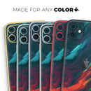 Liquid Abstract Paint Remix V16  - Protective Skin Wrap & Decal – Compatible with iPhone SE to iPhone 17 Pro Max (All Models)