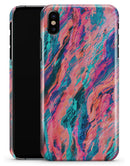 Liquid Abstract Paint Remix V17 - iPhone X Clipit Case