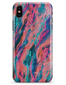 Liquid Abstract Paint Remix V17 - iPhone X Clipit Case