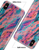 Liquid Abstract Paint Remix V17 - iPhone X Clipit Case
