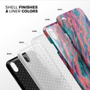 Liquid Abstract Paint Remix V17 - iPhone X Swappable Hybrid Case