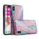 Liquid Abstract Paint Remix V17 - iPhone X Swappable Hybrid Case