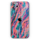 Liquid Abstract Paint Remix V17  - Protective Skin Wrap & Decal – Compatible with iPhone SE to iPhone 17 Pro Max (All Models)