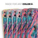 Liquid Abstract Paint Remix V17  - Protective Skin Wrap & Decal – Compatible with iPhone SE to iPhone 17 Pro Max (All Models)