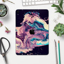 Liquid Abstract Paint Remix V18 - Full Body Skin Decal for the Apple iPad Pro 12.9", 11", 10.5", 9.7", Air or Mini (All Models Available)
