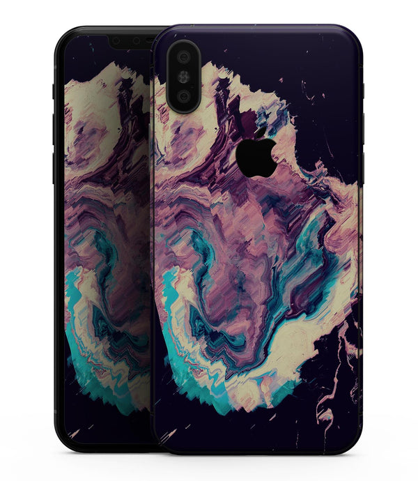 Liquid Abstract Paint Remix V18 - iPhone XS MAX, XS/X, 8/8+, 7/7+, 5/5S/SE Skin-Kit (All iPhones Available)