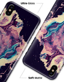 Liquid Abstract Paint Remix V18 - iPhone X Clipit Case