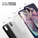 Liquid Abstract Paint Remix V18 - iPhone X Swappable Hybrid Case