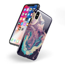 Liquid Abstract Paint Remix V18 - iPhone X Swappable Hybrid Case