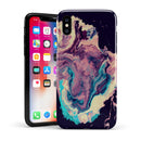 Liquid Abstract Paint Remix V18 - iPhone X Swappable Hybrid Case