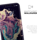 Liquid Abstract Paint Remix V18  - Protective Skin Wrap & Decal – Compatible with iPhone SE to iPhone 17 Pro Max (All Models)