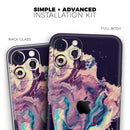 Liquid Abstract Paint Remix V18  - Protective Skin Wrap & Decal – Compatible with iPhone SE to iPhone 17 Pro Max (All Models)