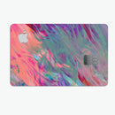 Liquid Abstract Paint Remix V19 - Premium Protective Decal Skin-Kit for the Apple Credit Card