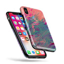Liquid Abstract Paint Remix V19 - iPhone X Swappable Hybrid Case