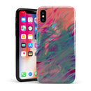 Liquid Abstract Paint Remix V19 - iPhone X Swappable Hybrid Case