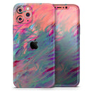 Liquid Abstract Paint Remix V19  - Protective Skin Wrap & Decal – Compatible with iPhone SE to iPhone 17 Pro Max (All Models)