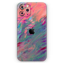 Liquid Abstract Paint Remix V19  - Protective Skin Wrap & Decal – Compatible with iPhone SE to iPhone 17 Pro Max (All Models)